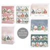 Snowy Village Holiday Card Assortment / 24 Winter Wonderland Christmas