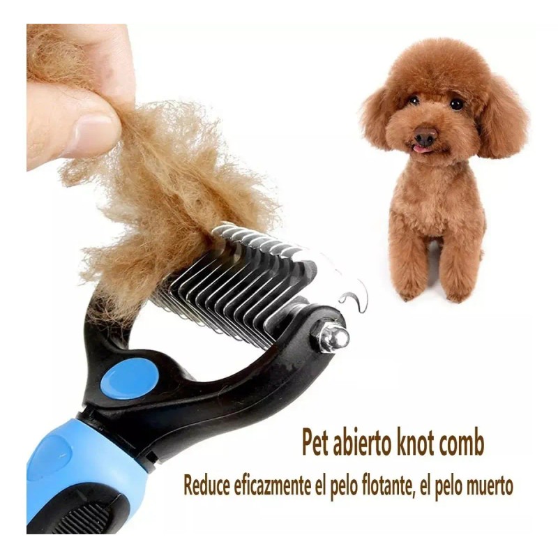 2 En 1 Cepillo Entre Gatos Y Perros Pet Hair