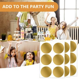 Saycker 60Pcs Gold Scratch Off Stickers,2inch Round Scratch-Off Labels Self-AdhesiveEasy to Apply and Scratch Off,for DIY Making Surprise Reward Bridal Shower Game/Baby Shower Game