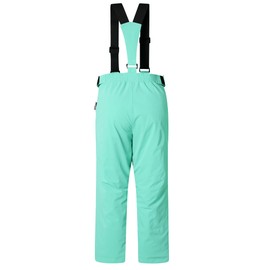 MONTFLIX Kids Waterproof Snow Pants Winter Warm Skiing Snowboard Pants for Boys Girls（8Y,Light Green