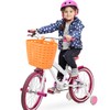 BESPORTBLE Kids Bike Basket Detachable Front Basket Plastic Bicycle Storage