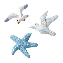 Maritime Streuteile Möwe-Seestern ca. 2 cm Btl. a 9 St.