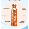 MantraRaj 100% Pure Copper Water Bottle Ayurvedic Water Copper Bottle