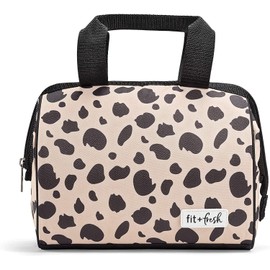 Fit & Fresh Insulated Lunch Bag, 9” x 6” x 8”, Graphic Cheetah