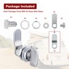 Naissian 7/8 Inch Thumb Lock,RV Compartment Latch,Shower Door Lock Latch