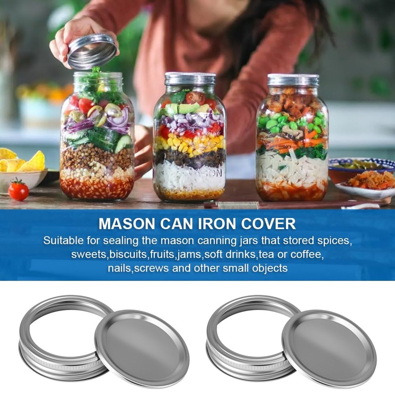 Mason Jar Lids, Pack of 10, 86 mm Screw Cap
