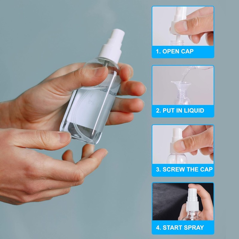 Onisavings Glass Spray Bottles-Use to Store for Essential Oils, Perfumes,Face