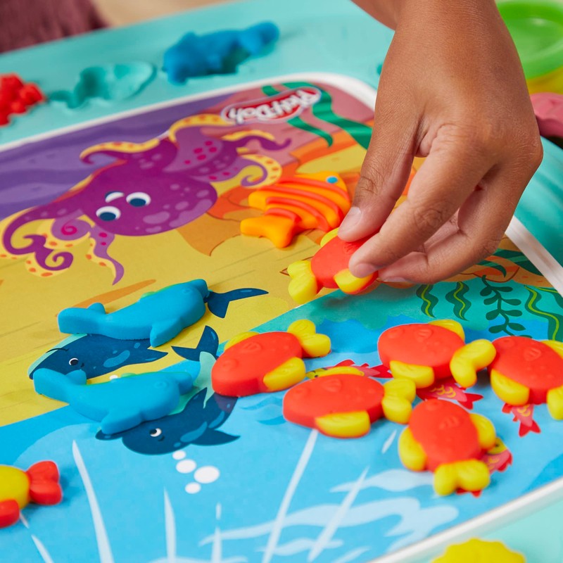 Play-Doh All-in-One Creativity Starter Station, Activity Table Playset with 6