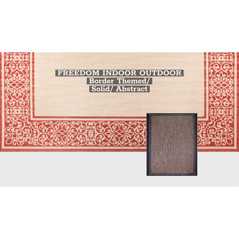 Gertmenian Gertmenian Indoor Outdoor Classic Flatweave Area Rug, Stain &