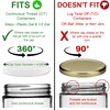 Lid for Half to 1-Gallon Plastic Glass Storage Containers; Fits