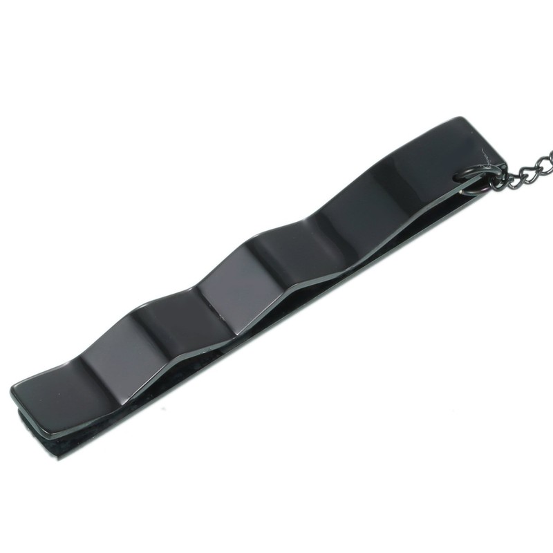 DonDon Men's Stainless Steel Tie Clip, stainless steel, Without Stone