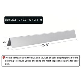 Leship 22.5" Flavorizer Bars Replacement for Weber 7536 65903 Spirit 700 Genesis Silver B/C Gold B/C Platinum B/C, Spirit 300 Series (with Side Control) Weber 900 and Other Grills (304SS)