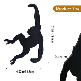 Chimp Shaped Banana Balance Hook – All-in-One Hook for Coats, Keys & Purses – Perfect for Kitchen, Dorm, Bedroom & Entryway – Fun & Functional Home or Office Décor