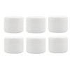 VASANA 6PCS 250ml White Empty Plastic Bottles Leak Proof Plastic