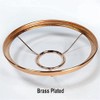 B & P Lamp Shade Ring Holder Brass Plated 10