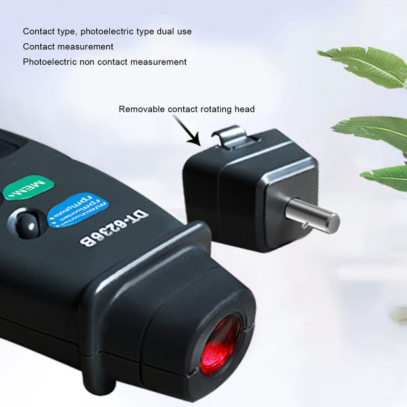 LCD Contact RPM Tachometer Photoelectric Non Contact Motor Tachometer Measuring