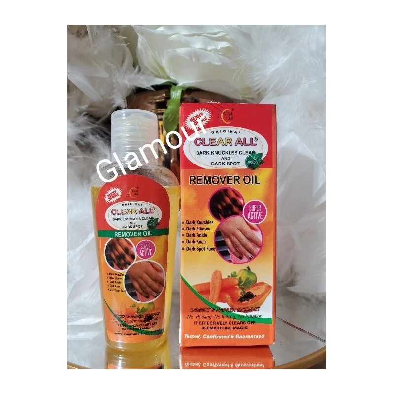 Clear all 2pcs. Clear ALL knuckles, Elbows, knees, Feet Oil