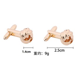 3 Pair Men's Cufflinks, Gold Plated Knot Cufflinks Silver Plated Knot Twisted Cufflinks, Fashionable Shirt Cufflinks Metal Cufflinks, Men's Suit Cufflinks for French Tuxedo Shirt