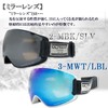 Mutant M2301PL-2 MBK/SLV Snow Goggles, Polarized Lens