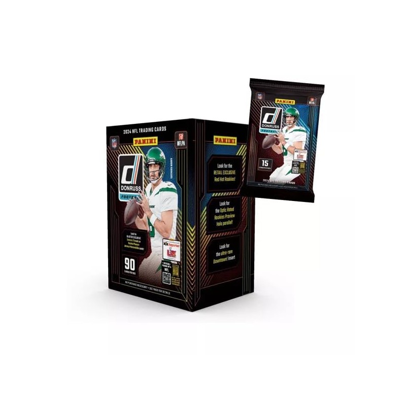 2024 Panini Donruss Football Trading Cards Blaster Box (Downtown Inserts)
