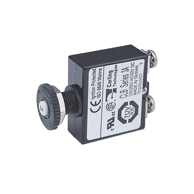 Blue Sea Systems 2129 Push Button Reset Only Screw Terminal