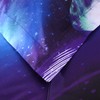 Wowelife Galaxy Comforter Set Blue and Purple Twin, 3D Outer