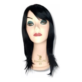 Harlem 125 Peluca Fleco Malla Indetectable Fibra Bamboo Go105 1b Negro