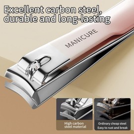 Set 4in1 Gunting Kuku, bag putar Stainless Steel anti-rust, nyaman untuk perjalanan! Gunting kucir! Tool kencan! Netizen TikTok gila nya!