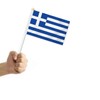 Pack of 25 Greece Handheld Flag, Greek Decor Hand Held