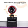 USB 2.0 HD Web Camera, 360° Rotatable USB Camera with