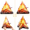 12 Inch Tall Artificial Fire Fake Flame Paper 3D Decorative