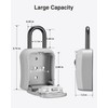 Puroma Key Lock Box, Portable Combination Lockbox Wall-Mounted Key Storage