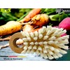 MAAJ Vegetable Brush Mini with Natural Bristles with 2 Hardness
