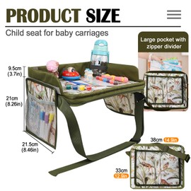 YZNlife Kids Car Table,Upgraded Travel Tray for Airplane and Road Trips,Lap Desk Essential Accessories