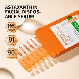 Astaxanthin Serum for Face, Face Serum for Women, Retinol SErum for face, Anti Aging serum for Firmness, Moisturizing, Smooth Fine Lines, Dry Skin, Glow, Shrink Pores(10PCS)