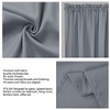 PiccoCasa Blackout French Door Curtain Panel - Blackout Door Curtain