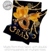 Mardi Gras Feast Patio Decor Burlap Banner Wall Art Flag
