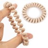 Twist Beige Hair Tie 1P Spring Hair Elastic Ring Band (WFG6RC1) / 꽈배기 베이지 머리끈 1P 스프링 헤어 고무줄 링 밴드 (WFG6RC1)