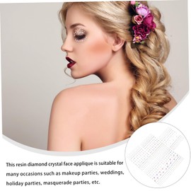 Vaguelly 5 Sheets Facial Gems Decal Eye Eyebrow Stickers Easy Application Removal for Festivals Parties Eye Catching Crystal Designs for Fun Makeup Looks