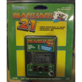 Video Blackjack 21 Electronic Handheld Game (Vintage) By: Radica