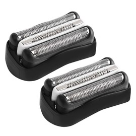 Pack of 2 Replacement Shaving Heads Compatible with Series 3, 32B Razor Heads Replacement Blades Blades Razor Head for Series 3 3000s, 3010s, 3040s, 3050cc, 300s, 310s etc (32B, Black)