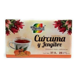 Te Curcuma Y Jengibre Therbal 25 Sobres                                                                                                               