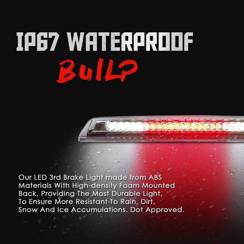 High Mount 3rd Stop Light Compatible with 2004-2015 Nissan Titan,