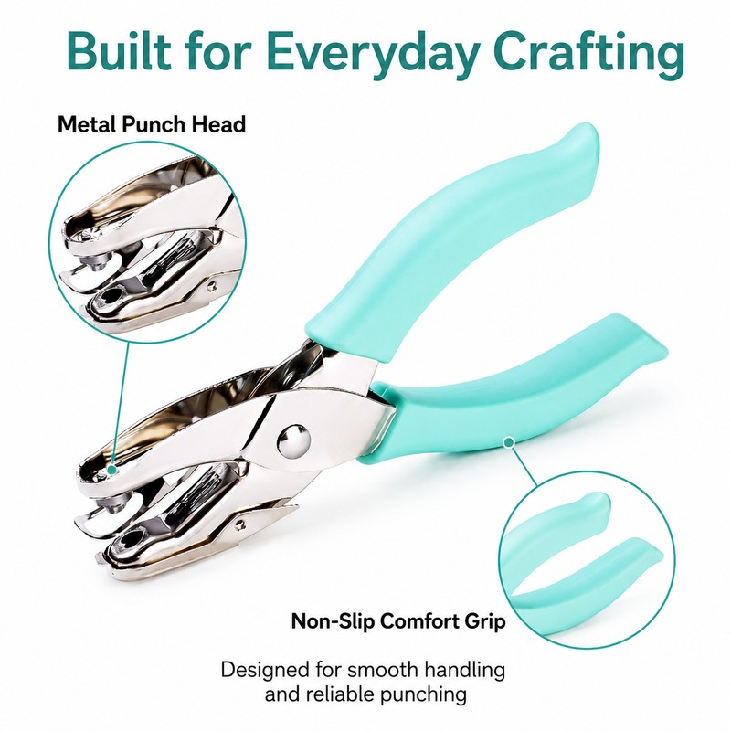 Heart Hole Punch for Paper Crafts – 5.5 mm Handheld