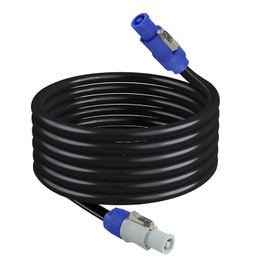 PowerCon to PowerCon Power Cable - 3FT NAC3FCA to NAC3FCB 20A AC PowerCon Connector 16AWG 3 Pin Power Extension Cable for Stage Light/LED Screen