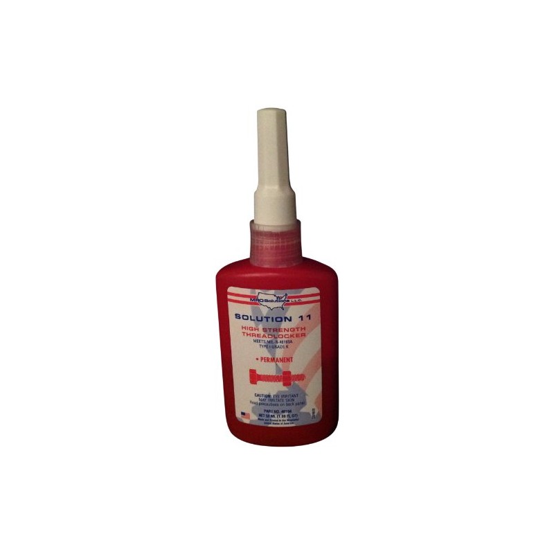 MRO Solution 11 High Strength Red Anaerobic Liquid State Threadlocker