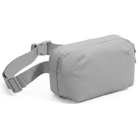 Small Crossbody Bag for Women Men, Fanny Pack Sling Bag Light Grey