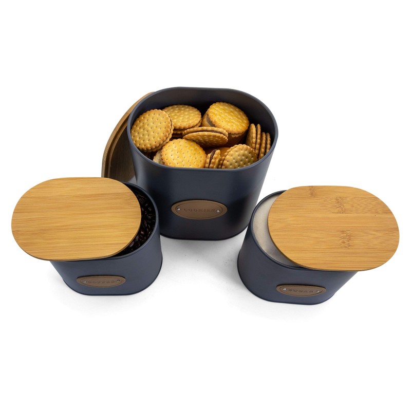 MegaChef Kitchen Food Storage and Organization 5 Piece Canister Set