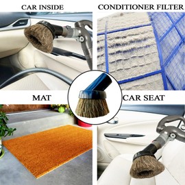 for Dyson Big Ball Multi Floor, Round Dust Brush Soft Horsehair Bristle - Vacuum Attachment Replacement for Dyson, Perfect for Vacuuming Sofas and Baseboards