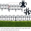 Ouliget Plastic Outdoor Garden Picket Fence,Garden Edging Decorative Border,Decorative Fence,6